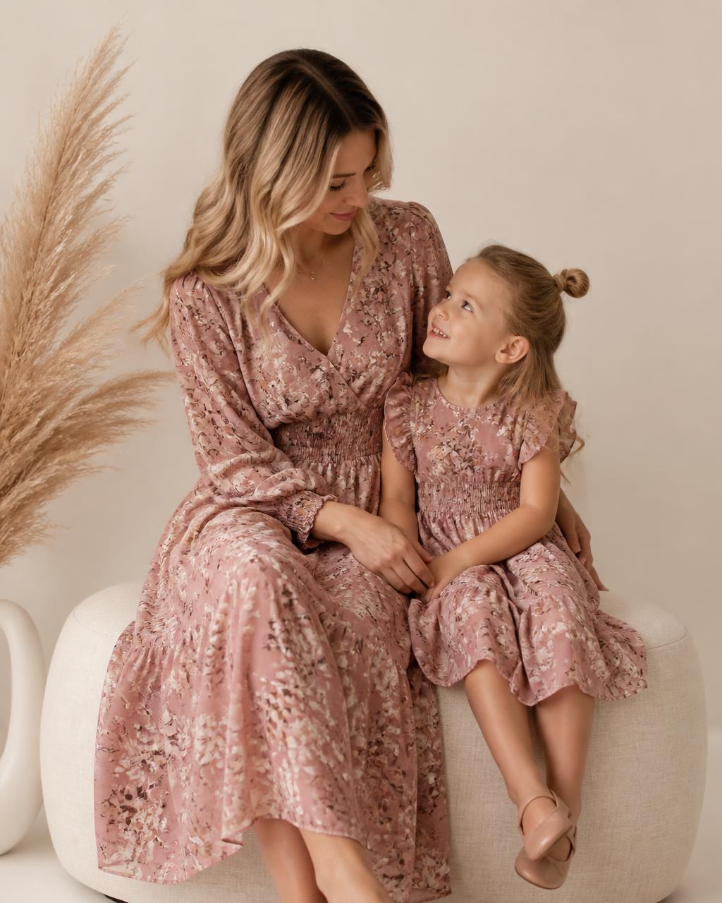 Look Floral rosa